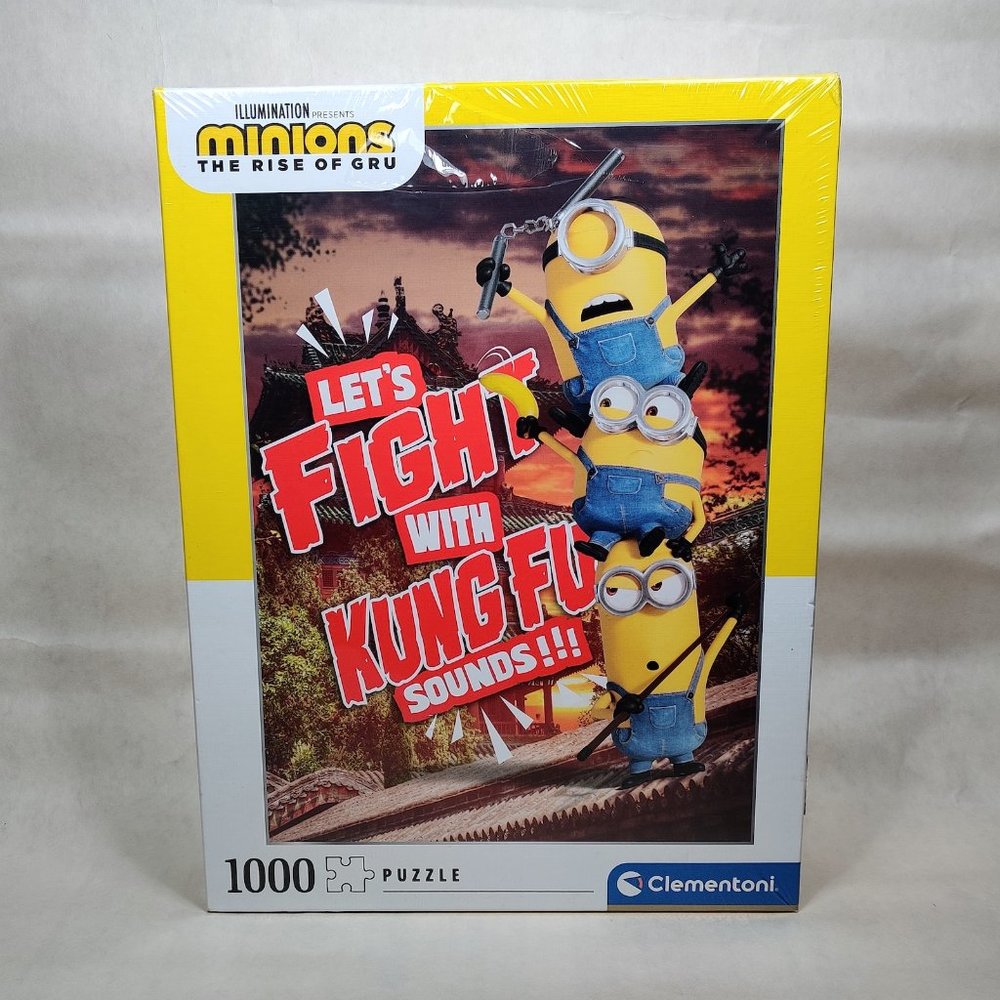Universal Studios Minions 2 Rise of Gru Puzzle Kung Fu 1000 pieces Clementoni